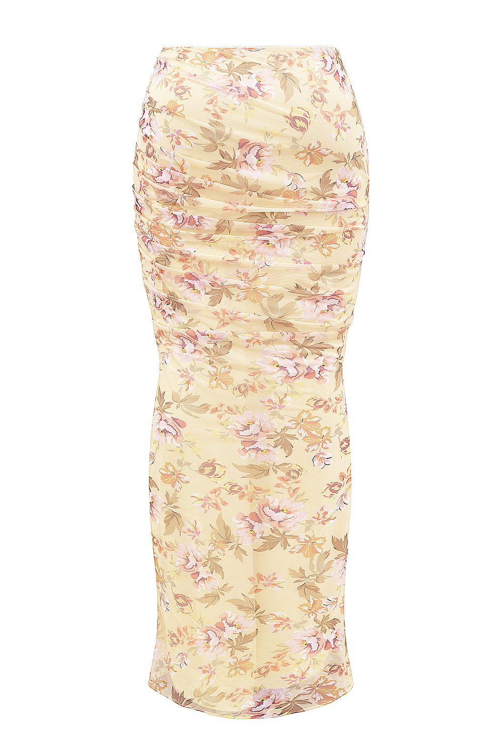 Cassidy Honeyflower Print Fluted Hem Maxi Skirt - luluinthesky
