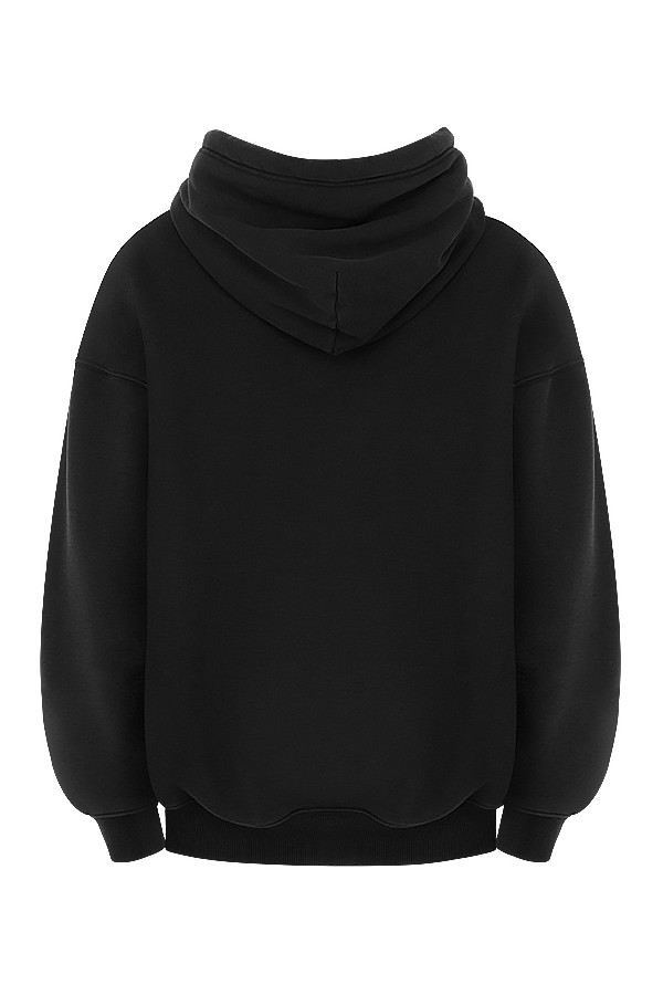 Halo Ink Cotton Fleece-Back Oversized Hoodie - luluinthesky