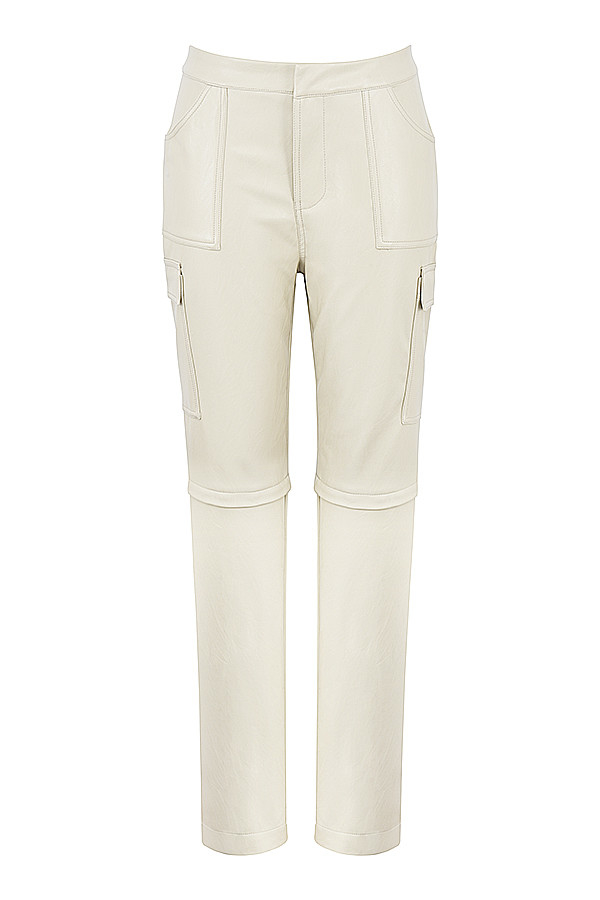 On RepeatMistress Rocks  Stone Vegan Leather Cargo Trousers - SALE - luluinthesky
