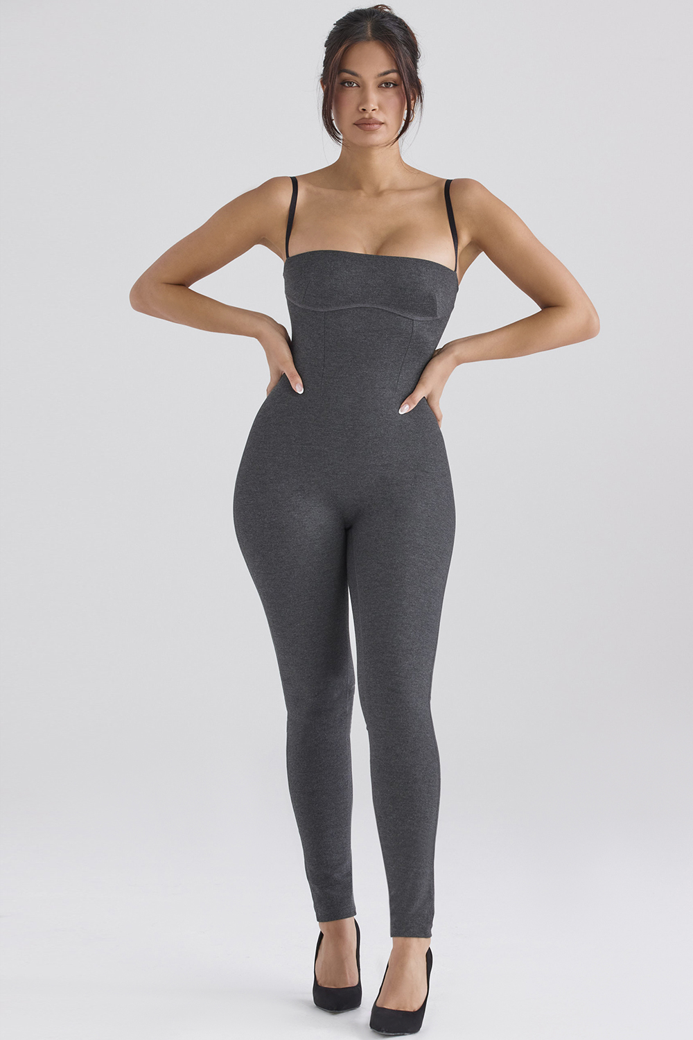 Luisa Charcoal Loungewear Jumpsuit - SALE - luluinthesky