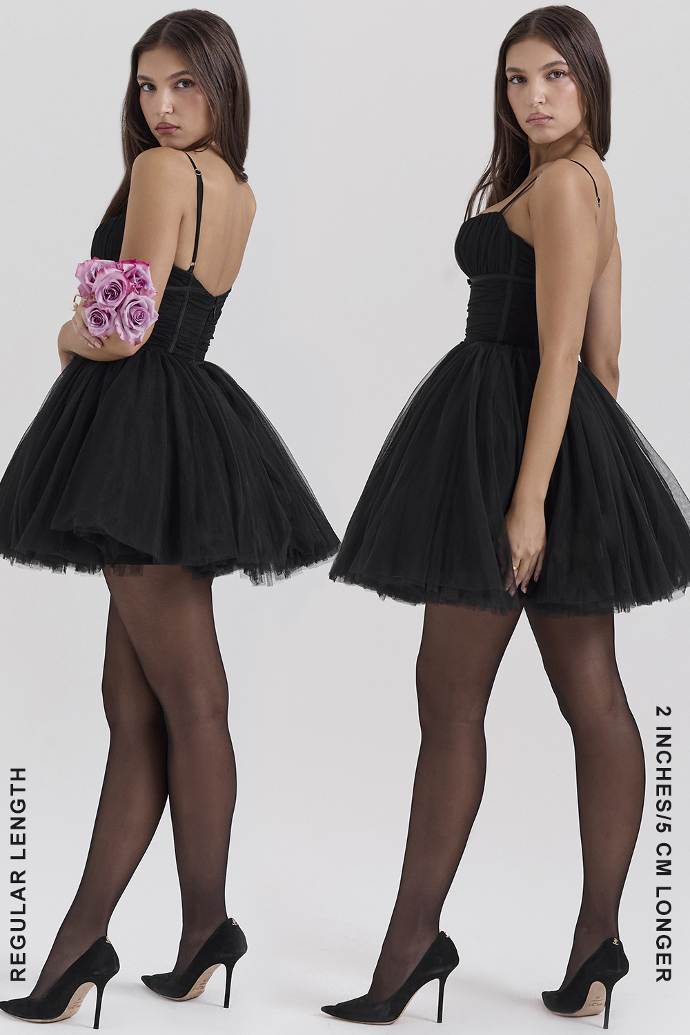 Princess Black Tulle Mini Dress - SALE - luluinthesky