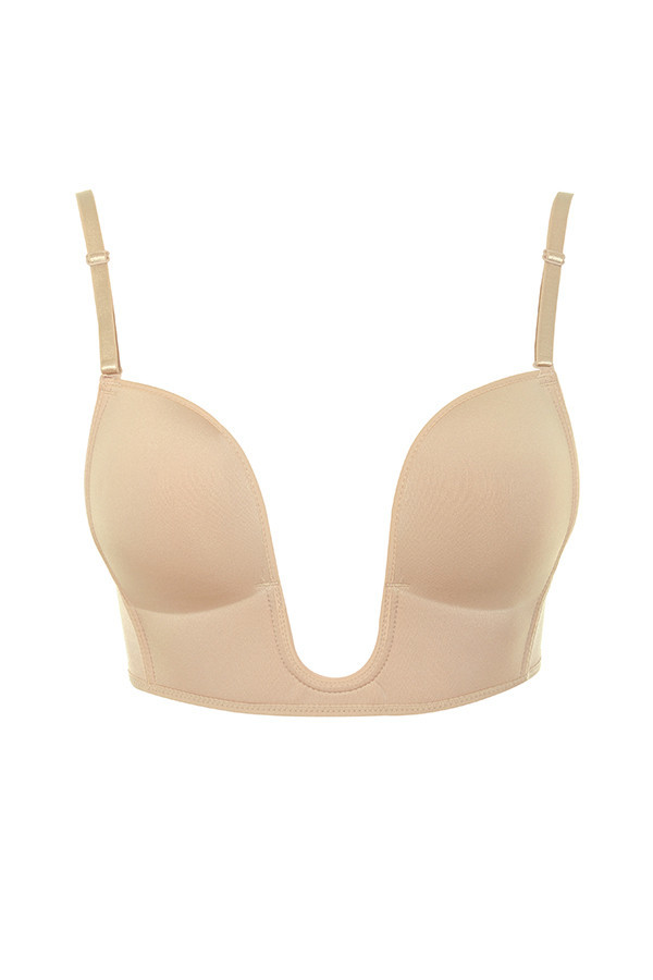 Deep V Bra for Low Cut Dresses - Beige - luluinthesky