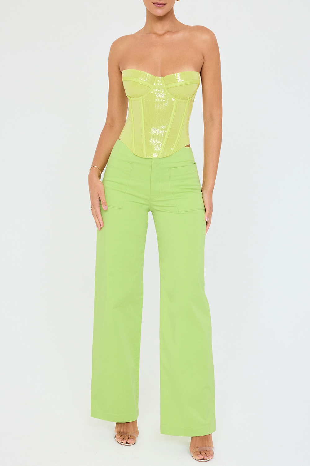 Mistress Rocks Lime Baggy Trousers - SALE - luluinthesky