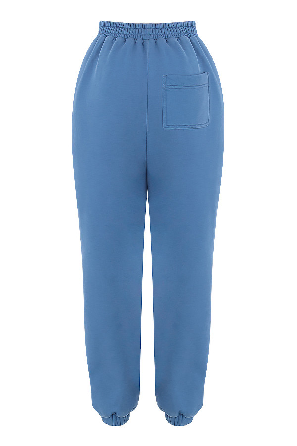 Sky Azure Fleece Back Jogging Trouser - luluinthesky
