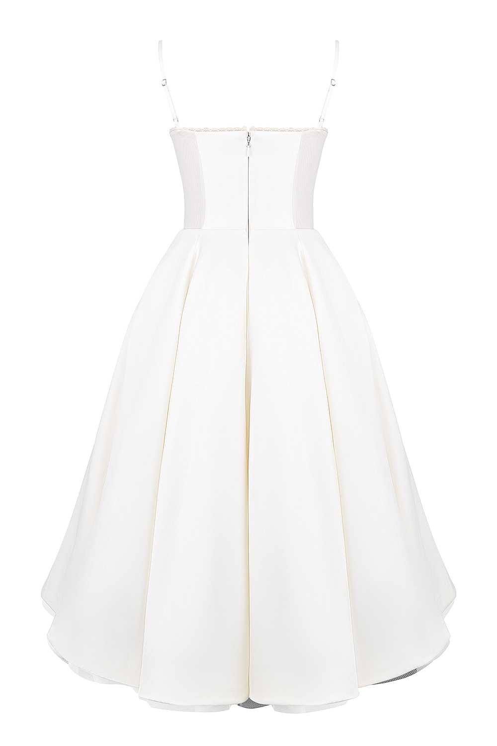 Mademoiselle White Tulle Midi Dress - luluinthesky