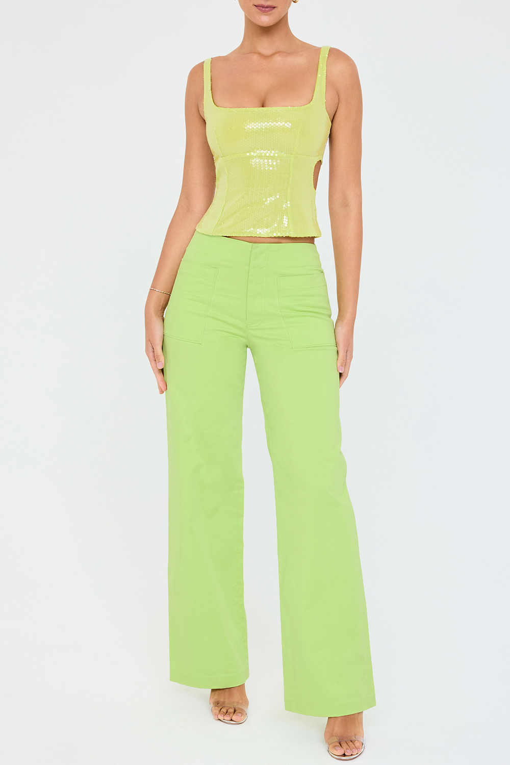 Mistress Rocks Lime Baggy Trousers - SALE - luluinthesky