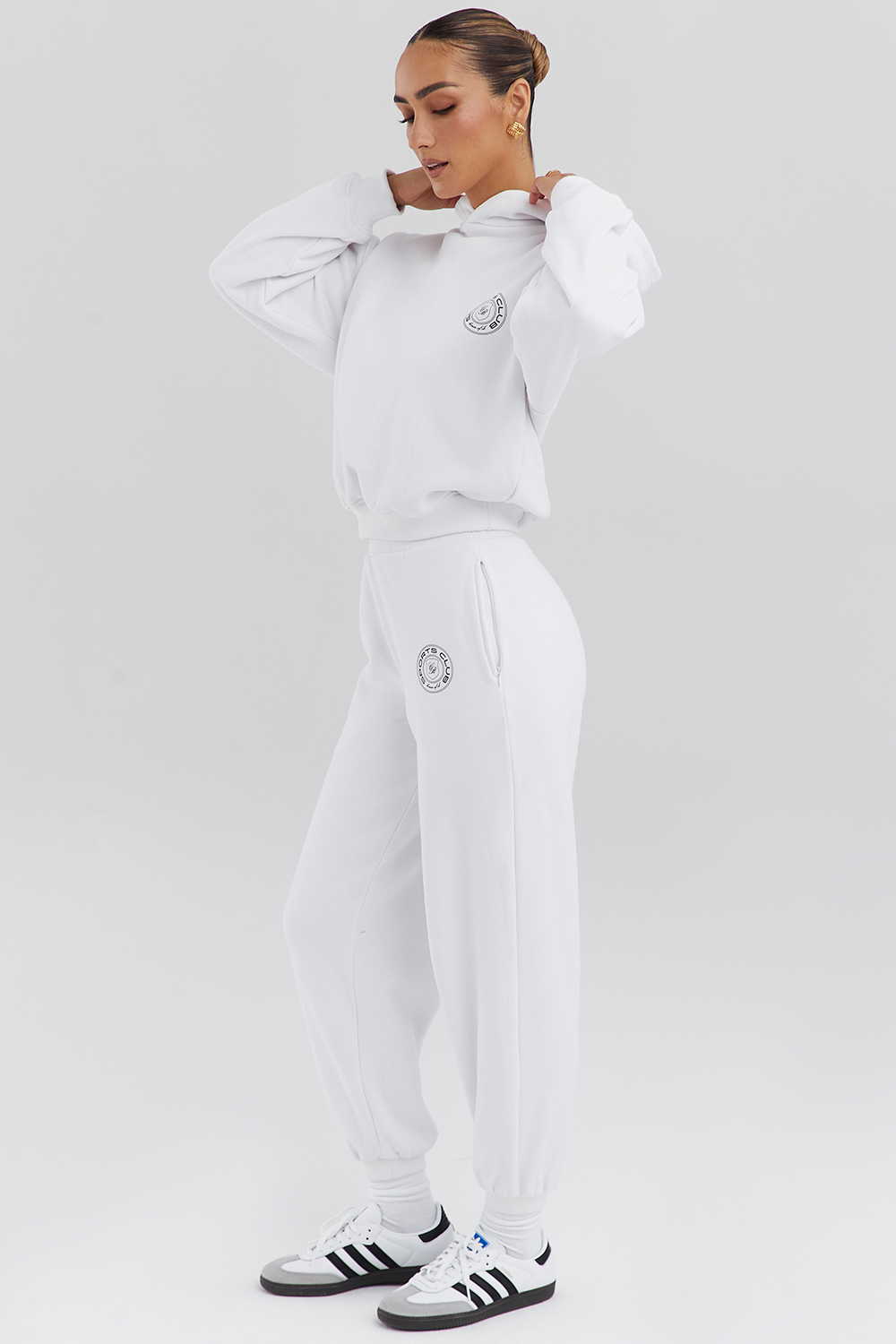 Muse White Cotton Fleece-Back Hoodie - luluinthesky