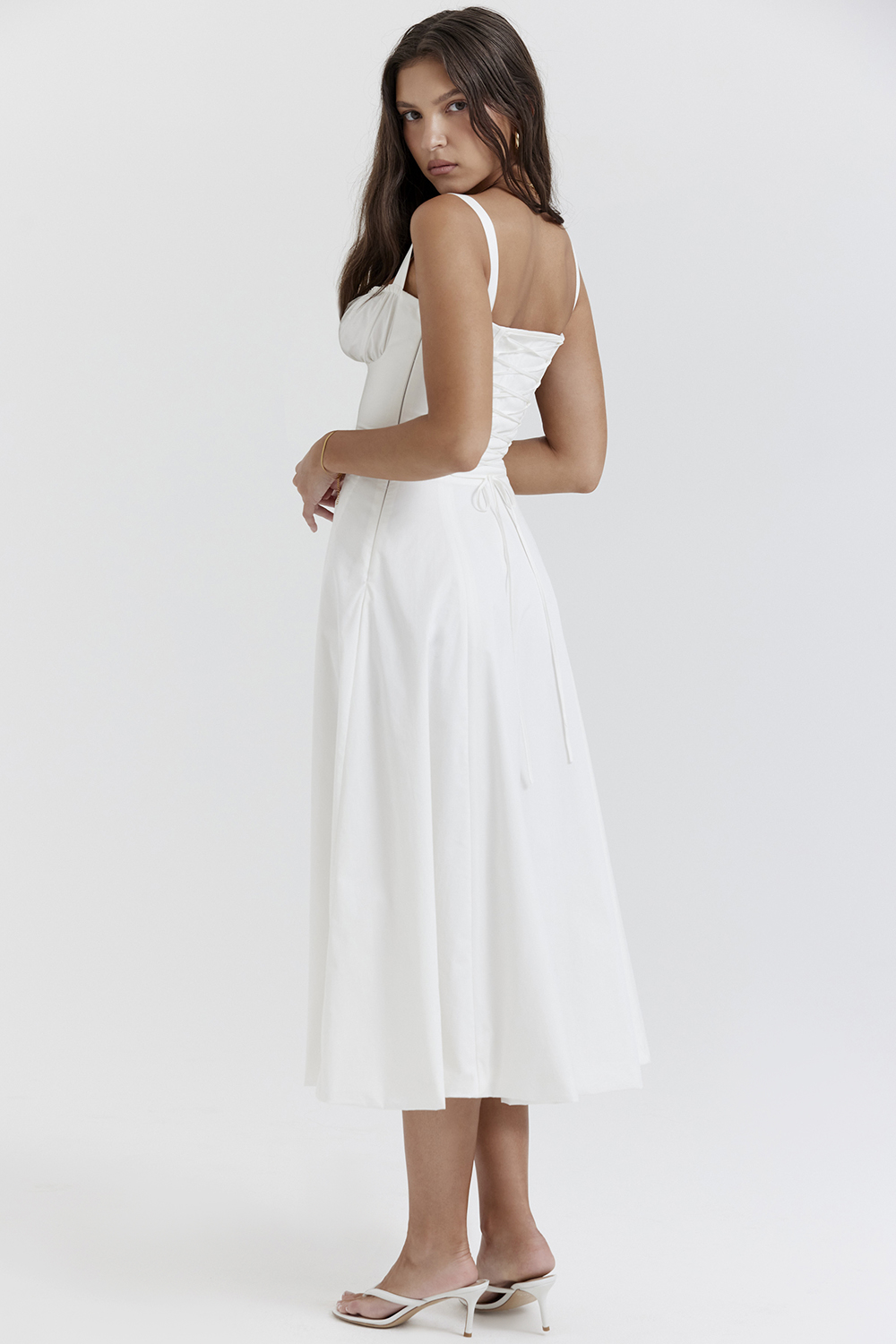 Carmen White Bustier Sundress - luluinthesky