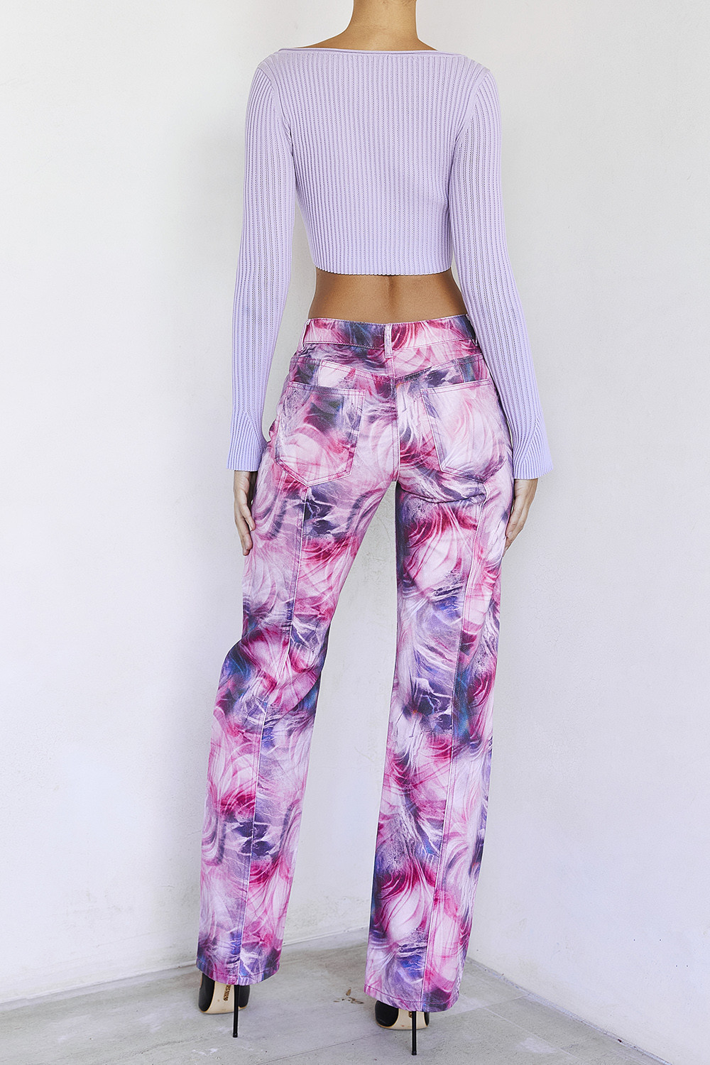 InfinityMistress Rocks  Pink Print Jeans - SALE - luluinthesky