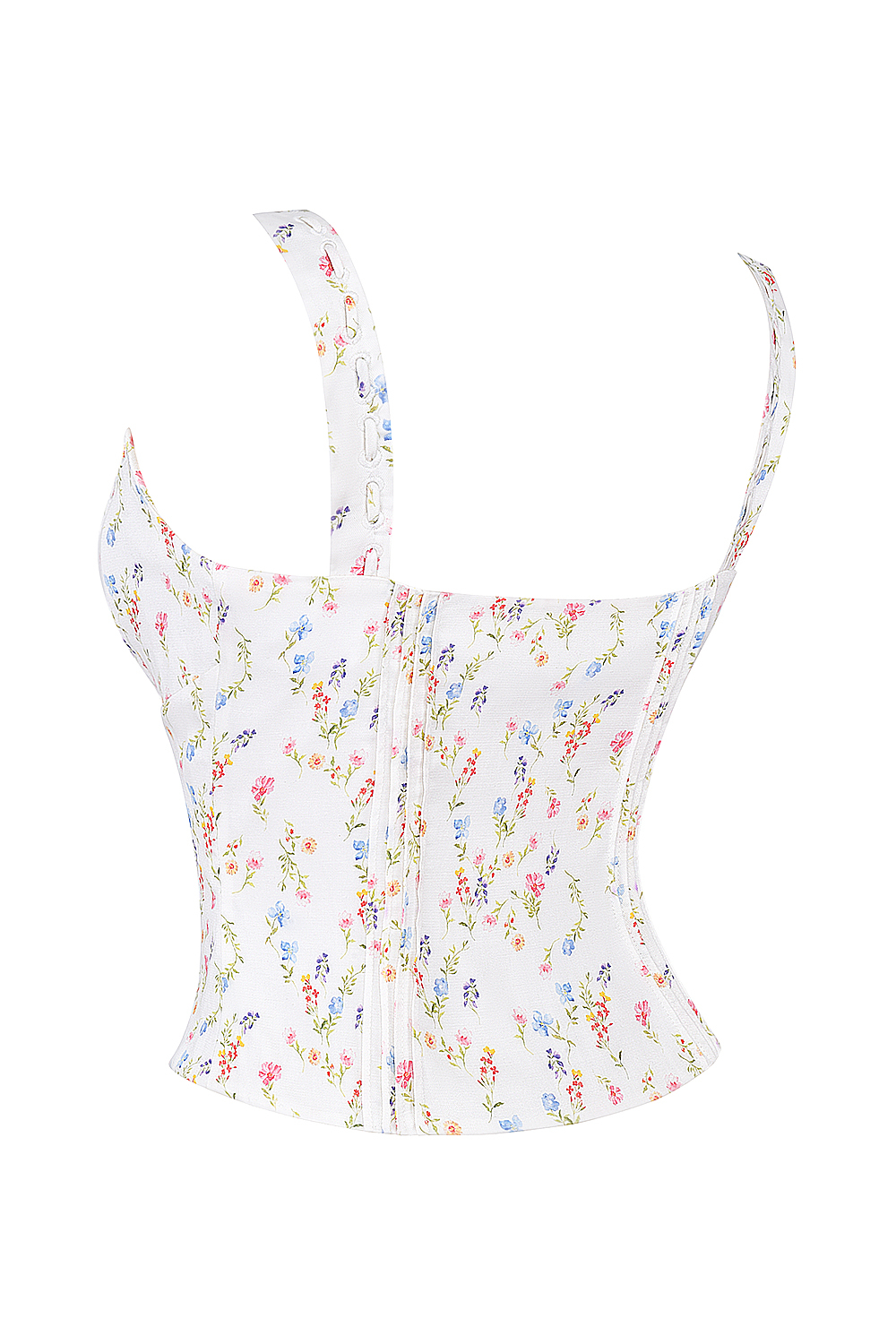 Chicca White Posy Print Top - luluinthesky