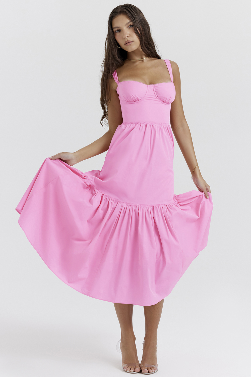 Elia French Pink Midi Sundress - luluinthesky