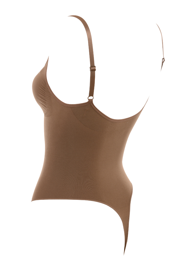 Sculpting Thong Bodysuit Mocha - luluinthesky