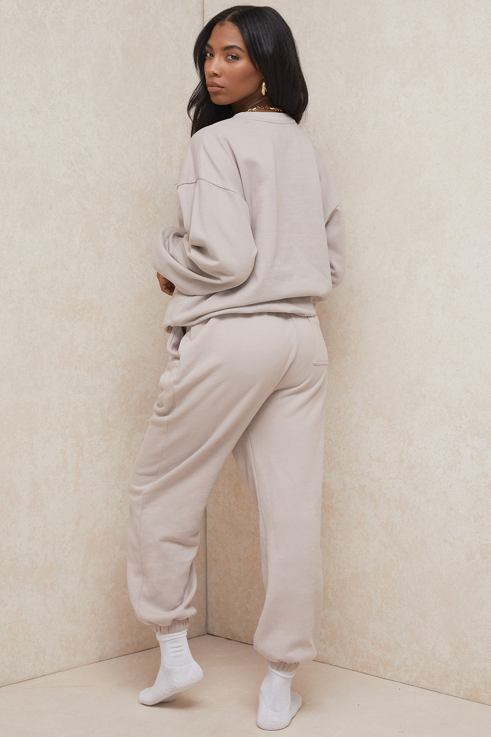 Sky Stone Fleece Back Jogging Trousers - luluinthesky
