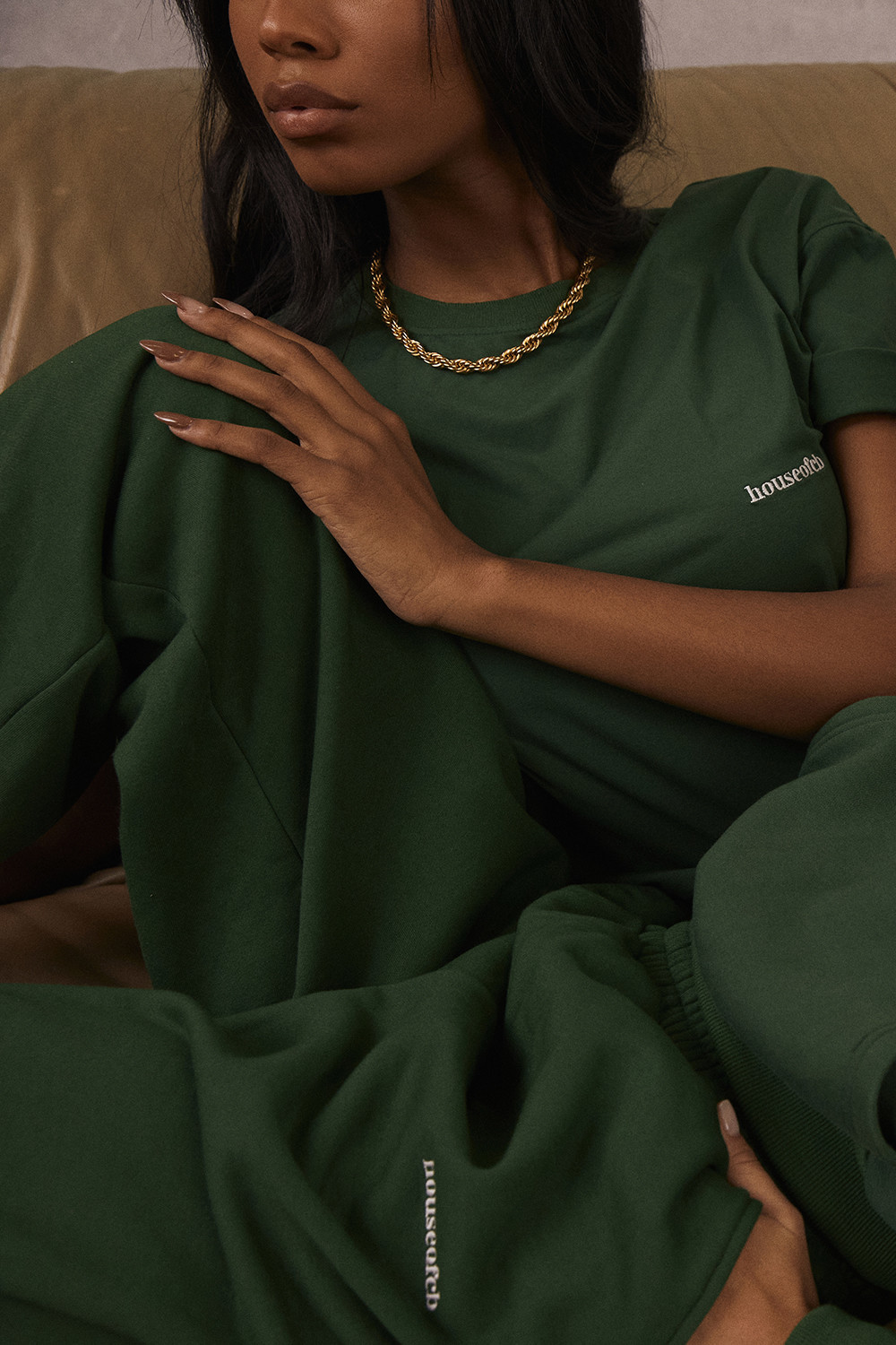 Sky Green Fleece Back Jogging Trousers - luluinthesky