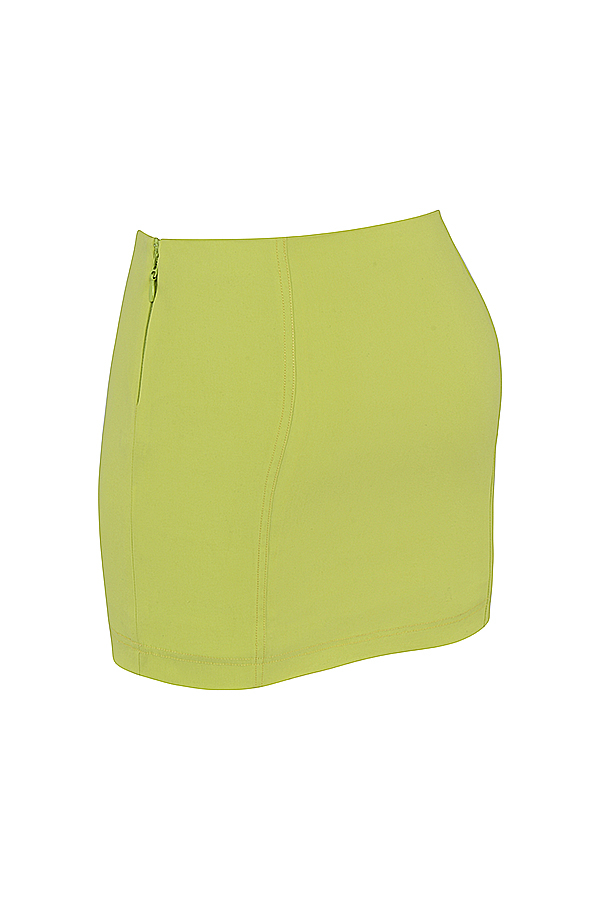 Nisha Neon Sculpting Mini Skirt - luluinthesky