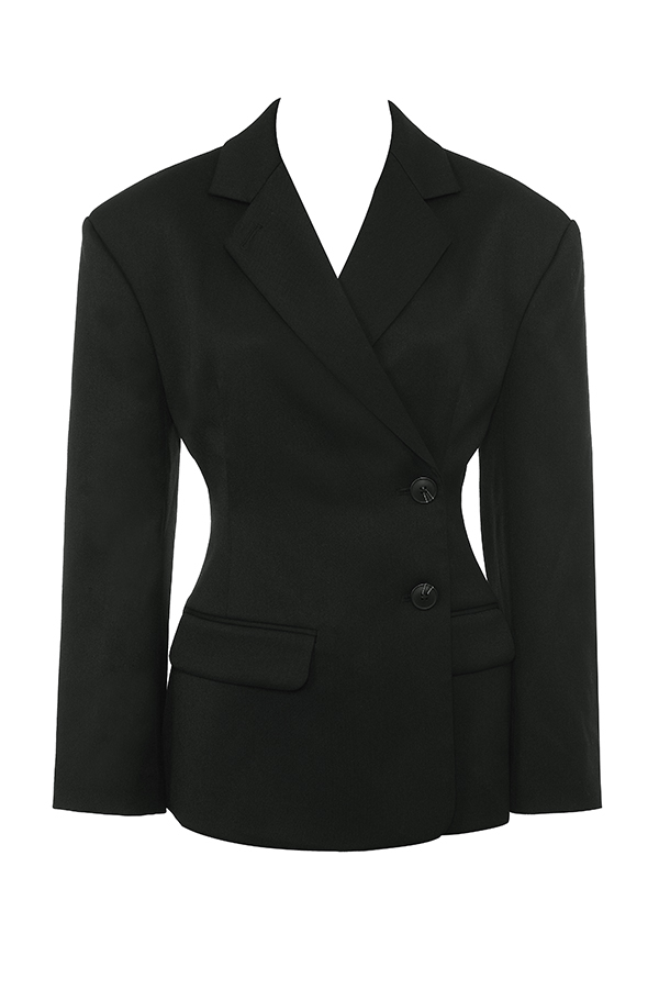 Hudson Black Hourglass Blazer - luluinthesky