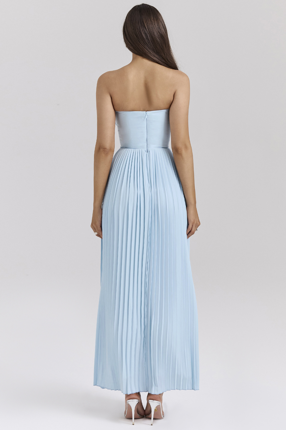 Marcella Ocean Blue Pleated Maxi Dress - luluinthesky