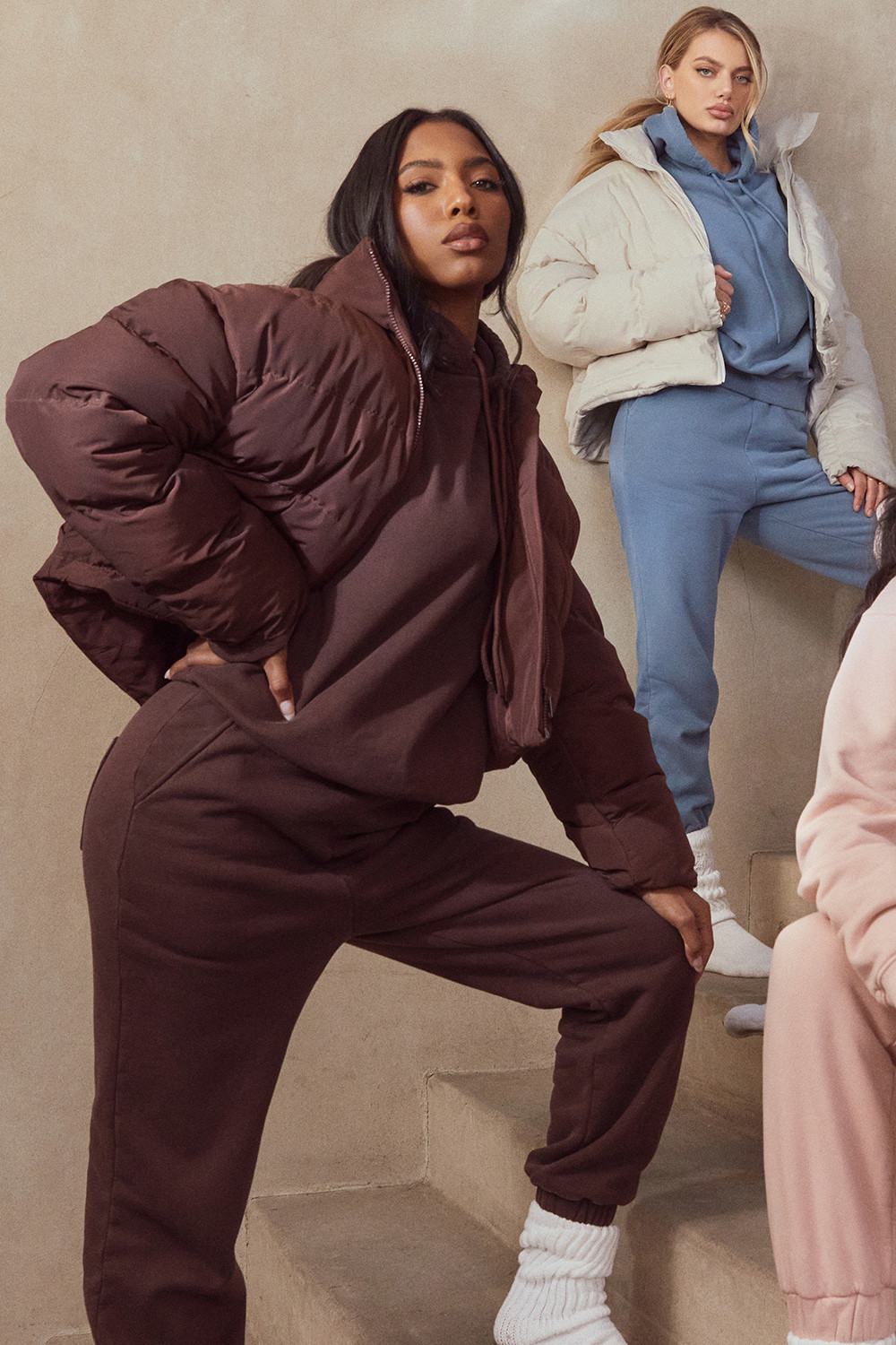 Sky Azure Fleece Back Jogging Trouser - luluinthesky