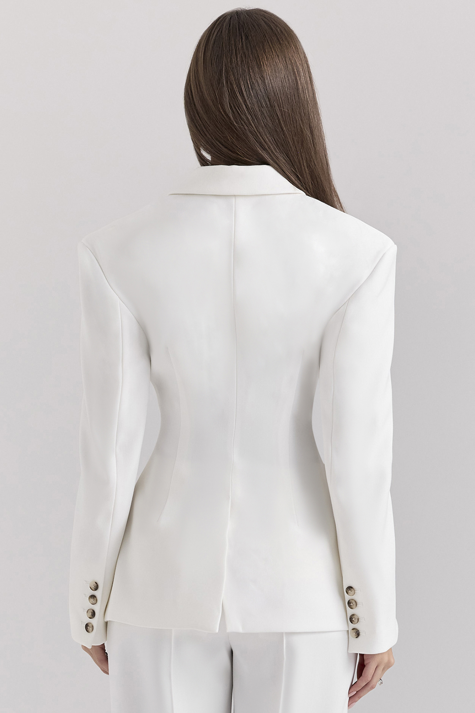 Hudson White Hourglass Blazer - luluinthesky
