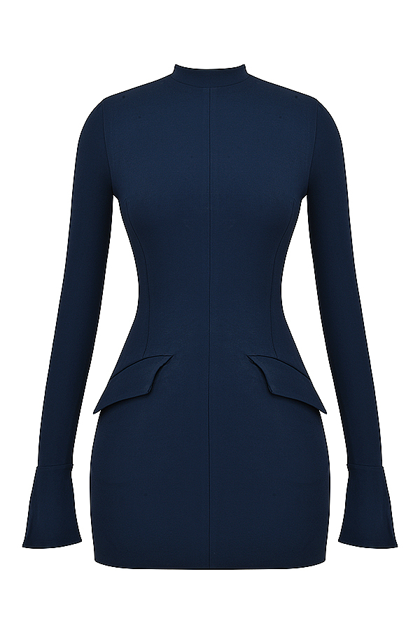 Mahalia Navy Mini Dress - luluinthesky