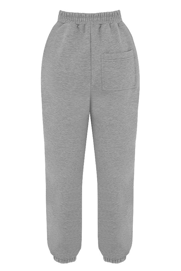 Sky Grey Fleece Back Jogging Trousers - luluinthesky