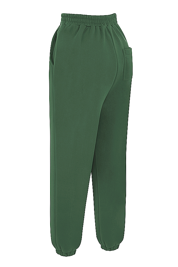 Sky Moss Fleece Back Jogging Trousers - luluinthesky