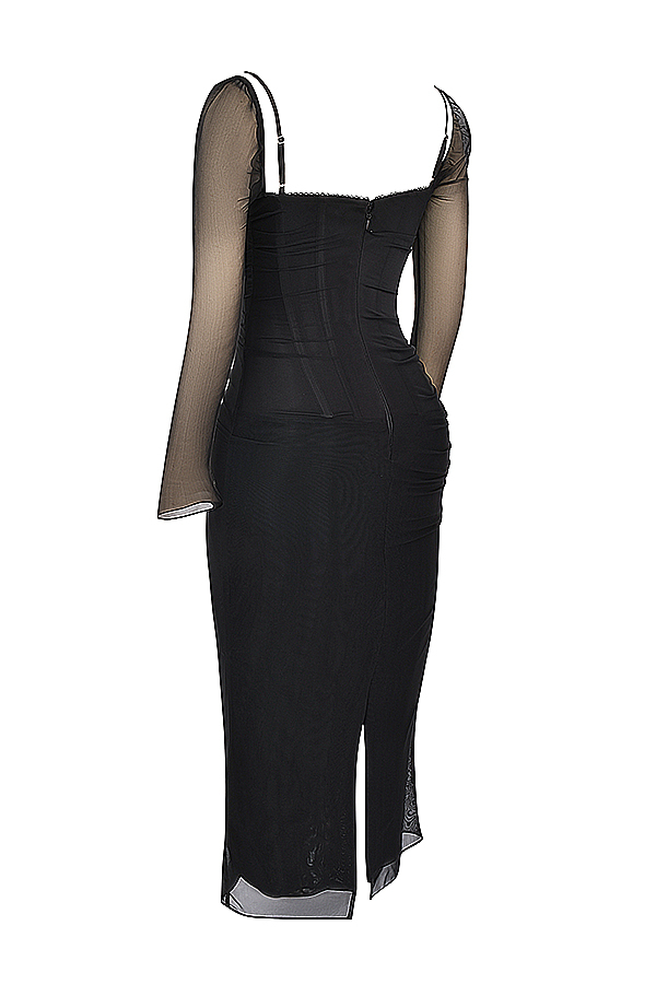 Katarina Black Maxi Dress - luluinthesky