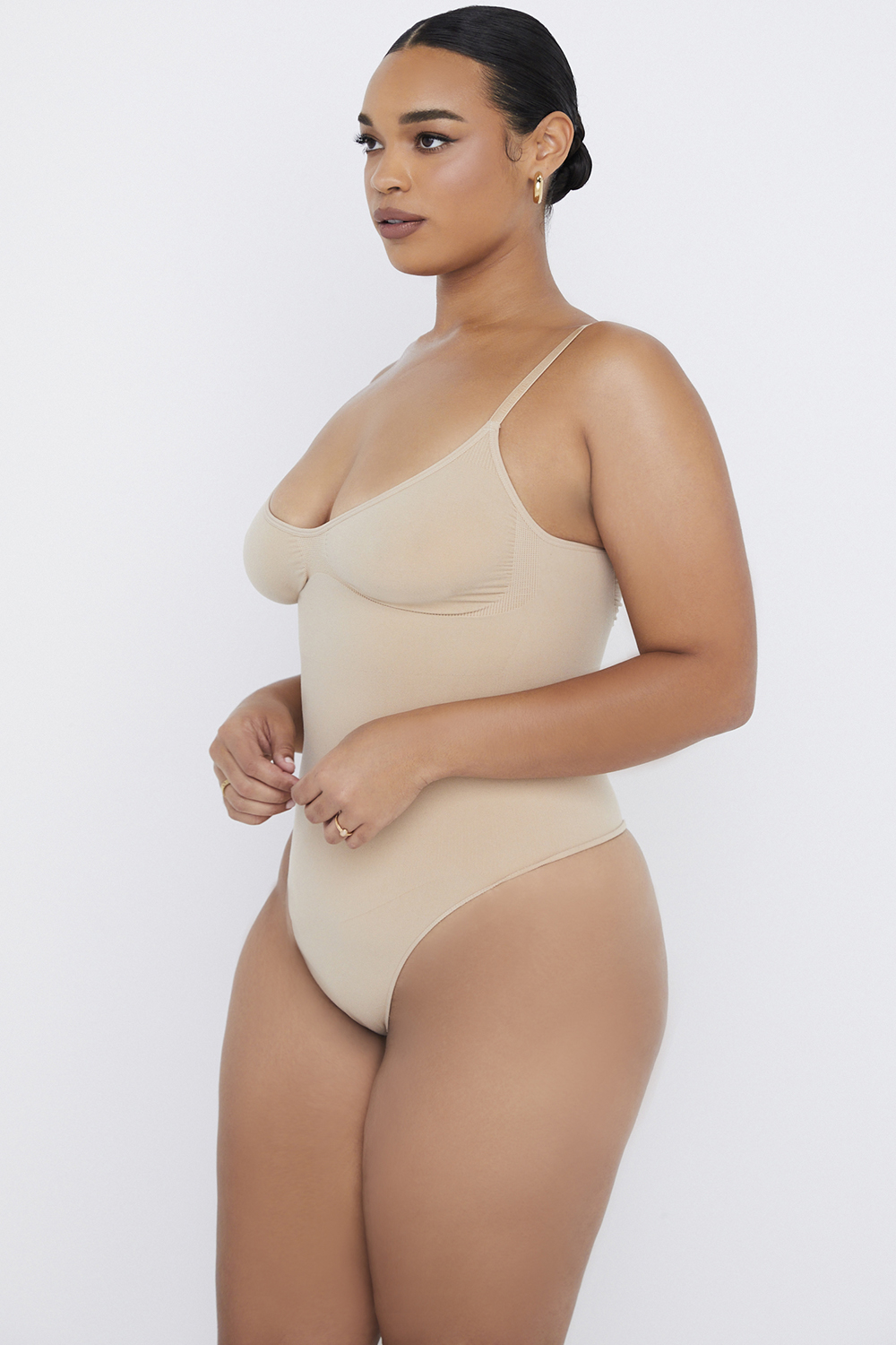 Sculpting Full Brief Bodysuit Almond - luluinthesky