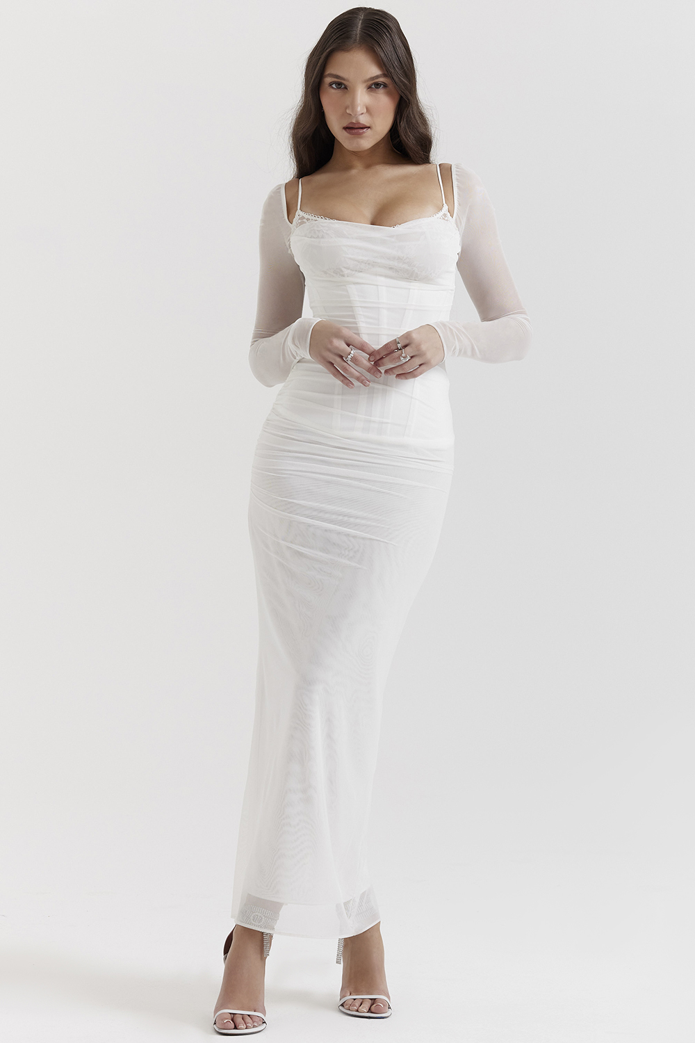 Katarina White Maxi Dress - luluinthesky