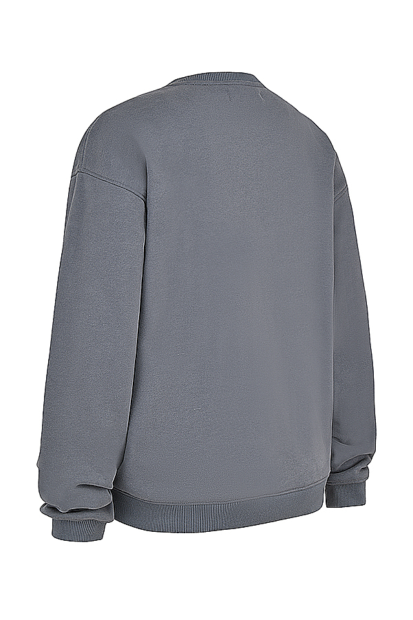 Haze Slate Crew Neck Sweatshirt - luluinthesky