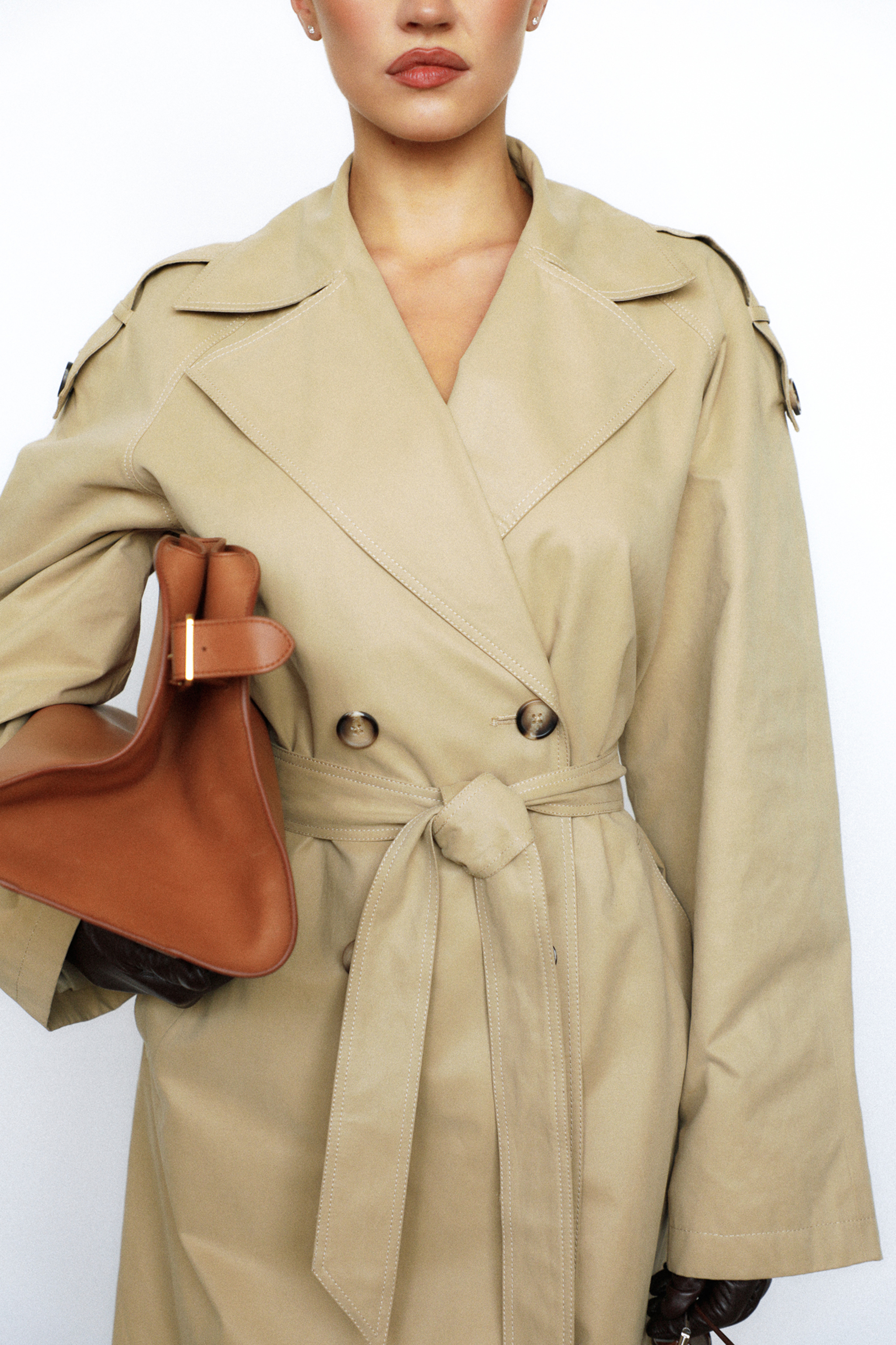 Marais Camel Belted Full Trench Coat - luluinthesky
