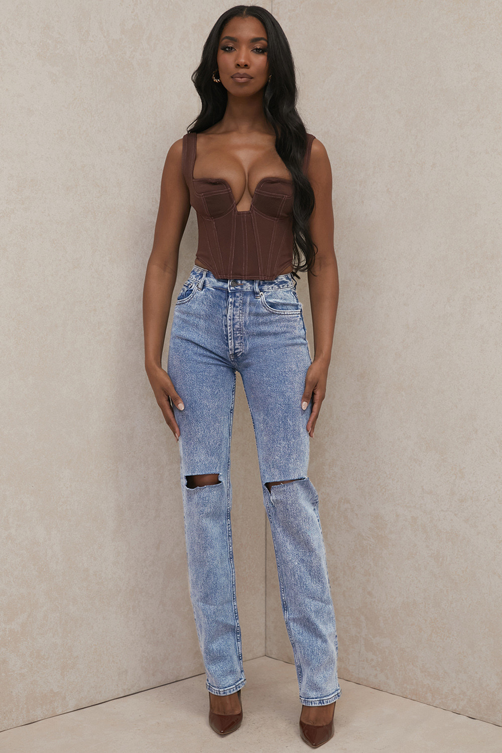 Tate Blue Vintage Fit Antique Wash Jeans - luluinthesky