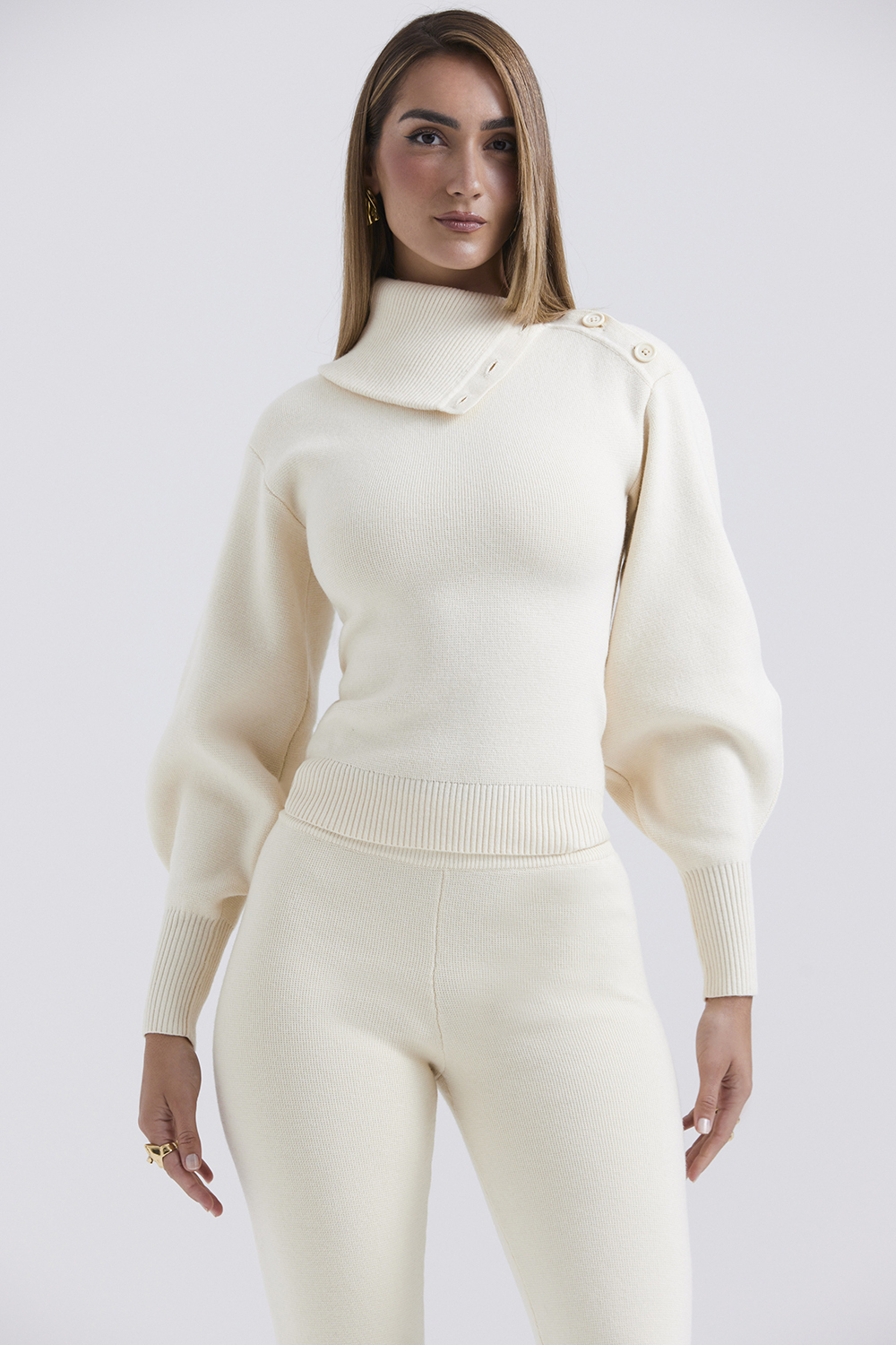 Adelita Cream Cashmere Blend Sweater - SALE - luluinthesky