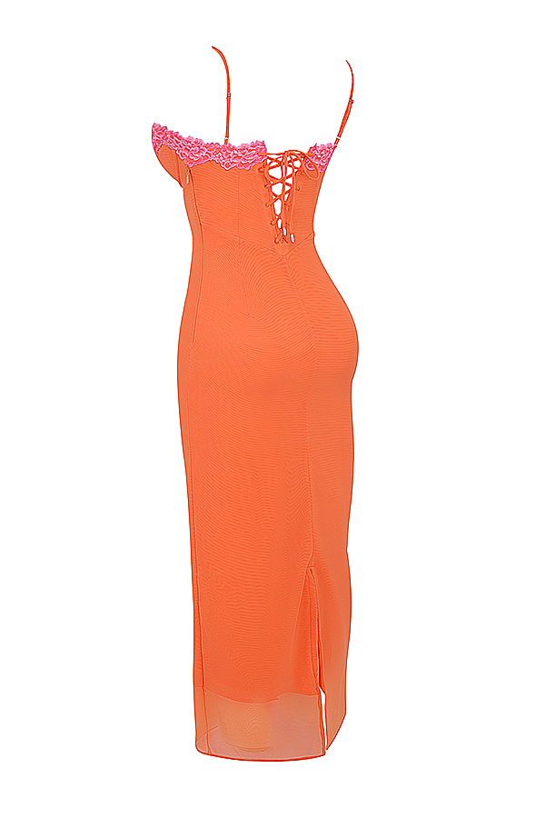Aiza Flame Orange Maxi Dress - luluinthesky