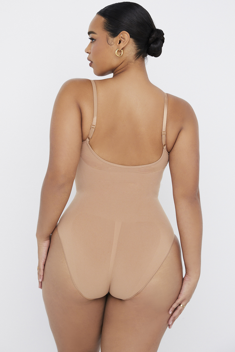 Sculpting Full Brief Bodysuit Cafe Au Lait - luluinthesky