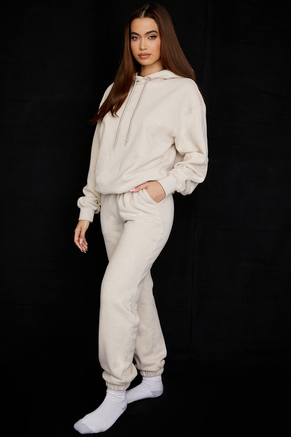 Sky Oatmeal Fleece Back Jogging Trouser - luluinthesky