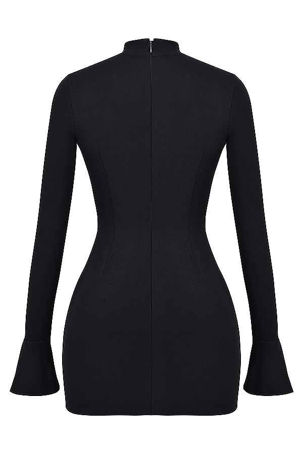 Mahalia Black Mini Dress - luluinthesky