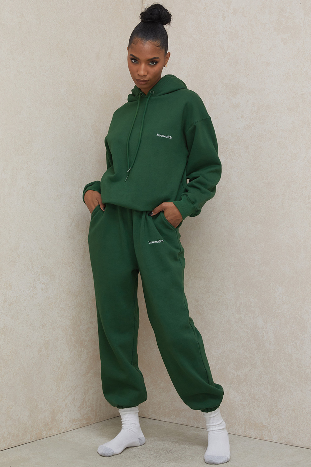 Halo Green Cotton Fleece-Back Oversized Hoodie - luluinthesky