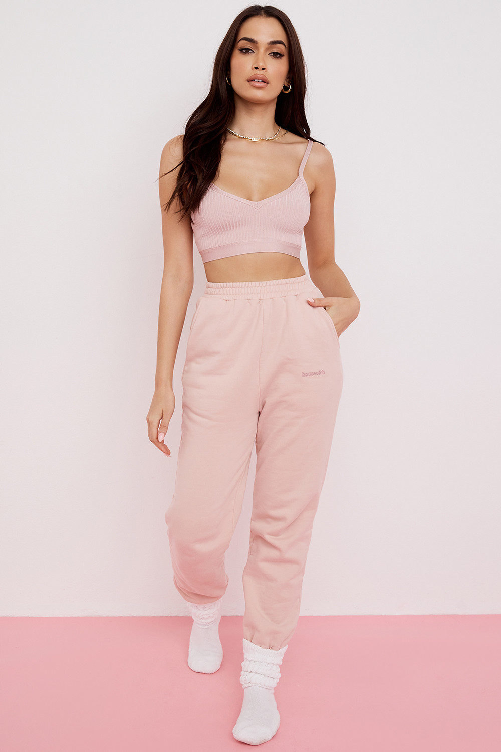 Evie Blush Bandage Bralette - luluinthesky