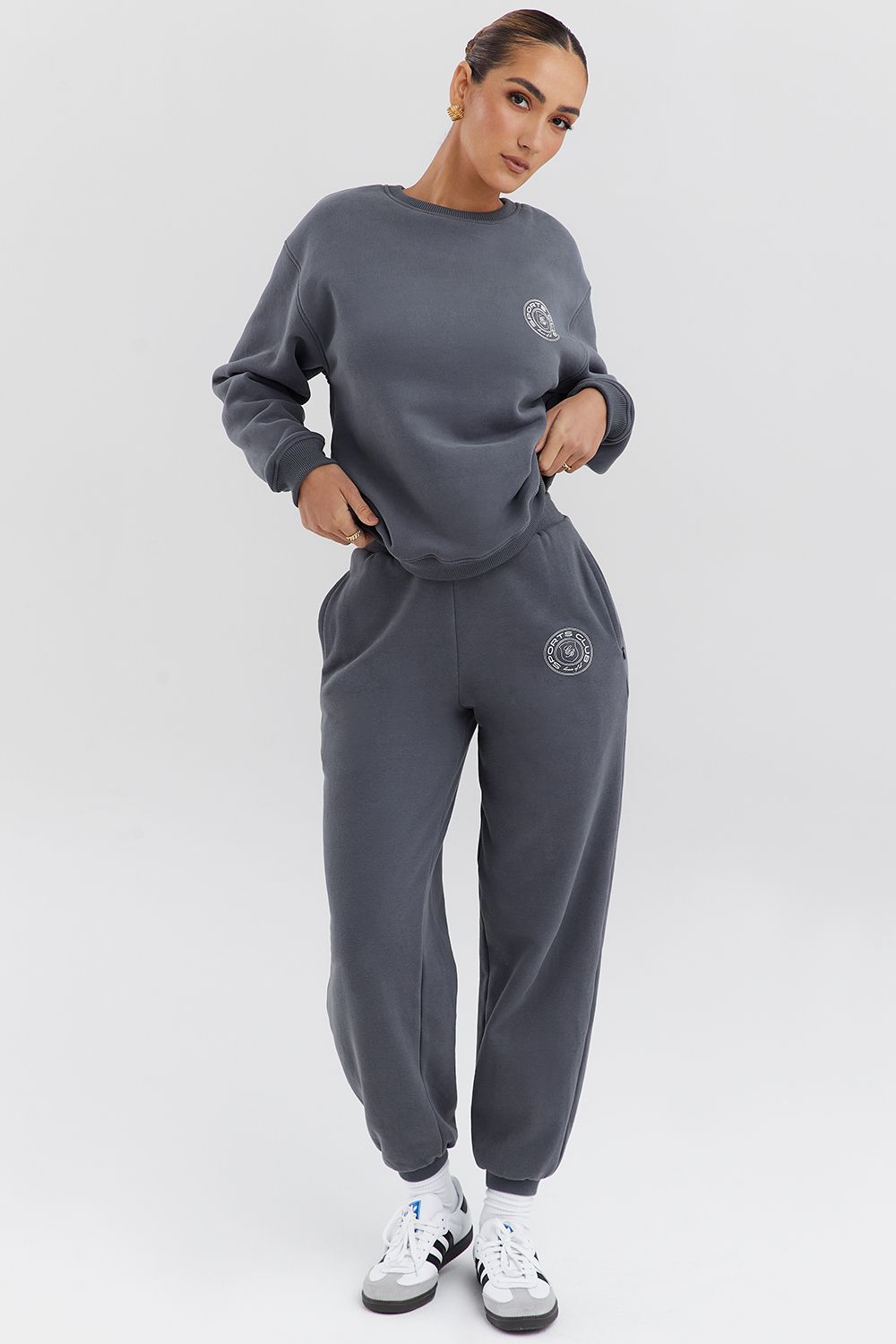 Coast Slate Fleece Back Jogging Trousers - luluinthesky