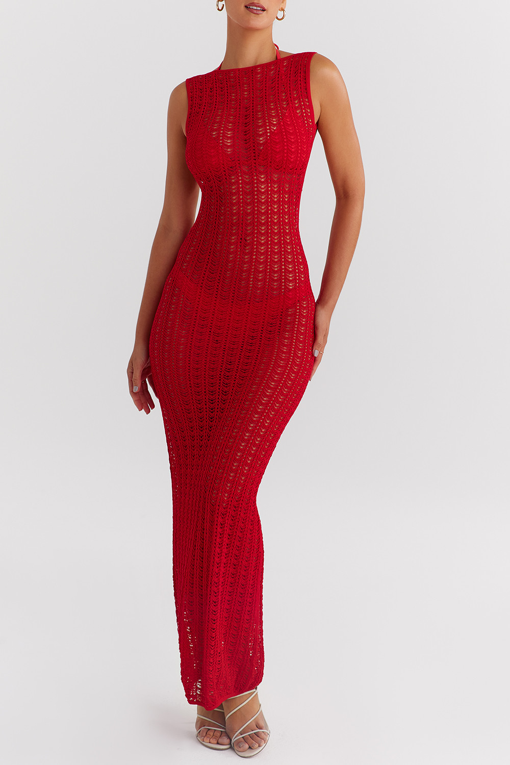 Mistress Rocks Red Knit Cover Up Maxi Dress - SALE - luluinthesky
