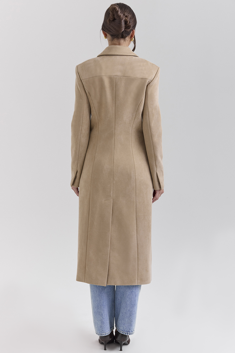 Remi Camel Single Breasted Long Coat - luluinthesky