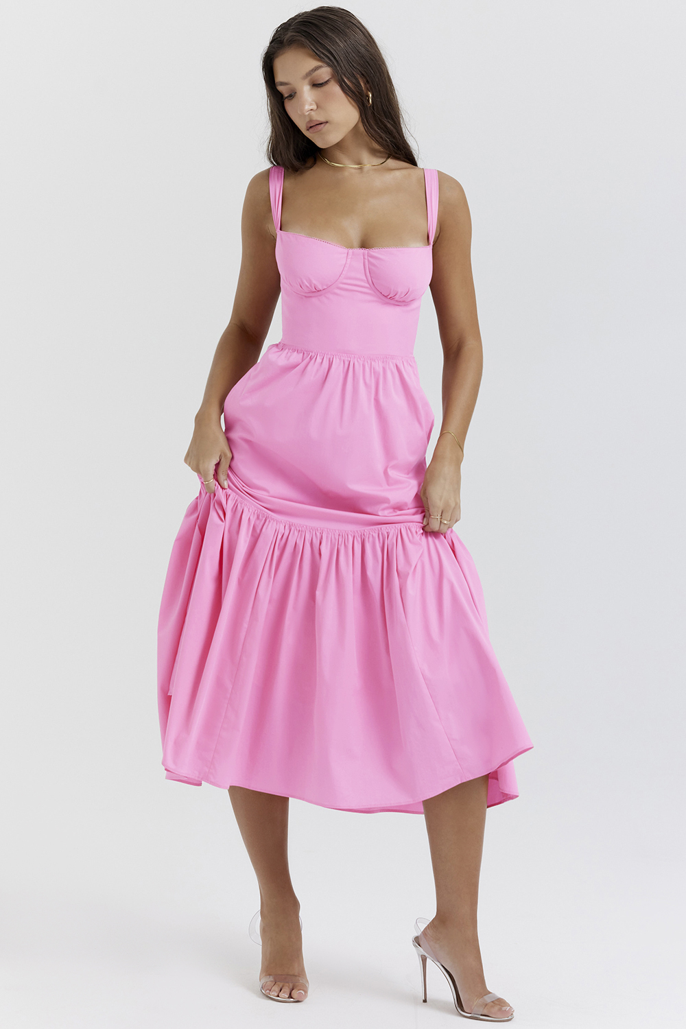 Elia French Pink Midi Sundress - luluinthesky