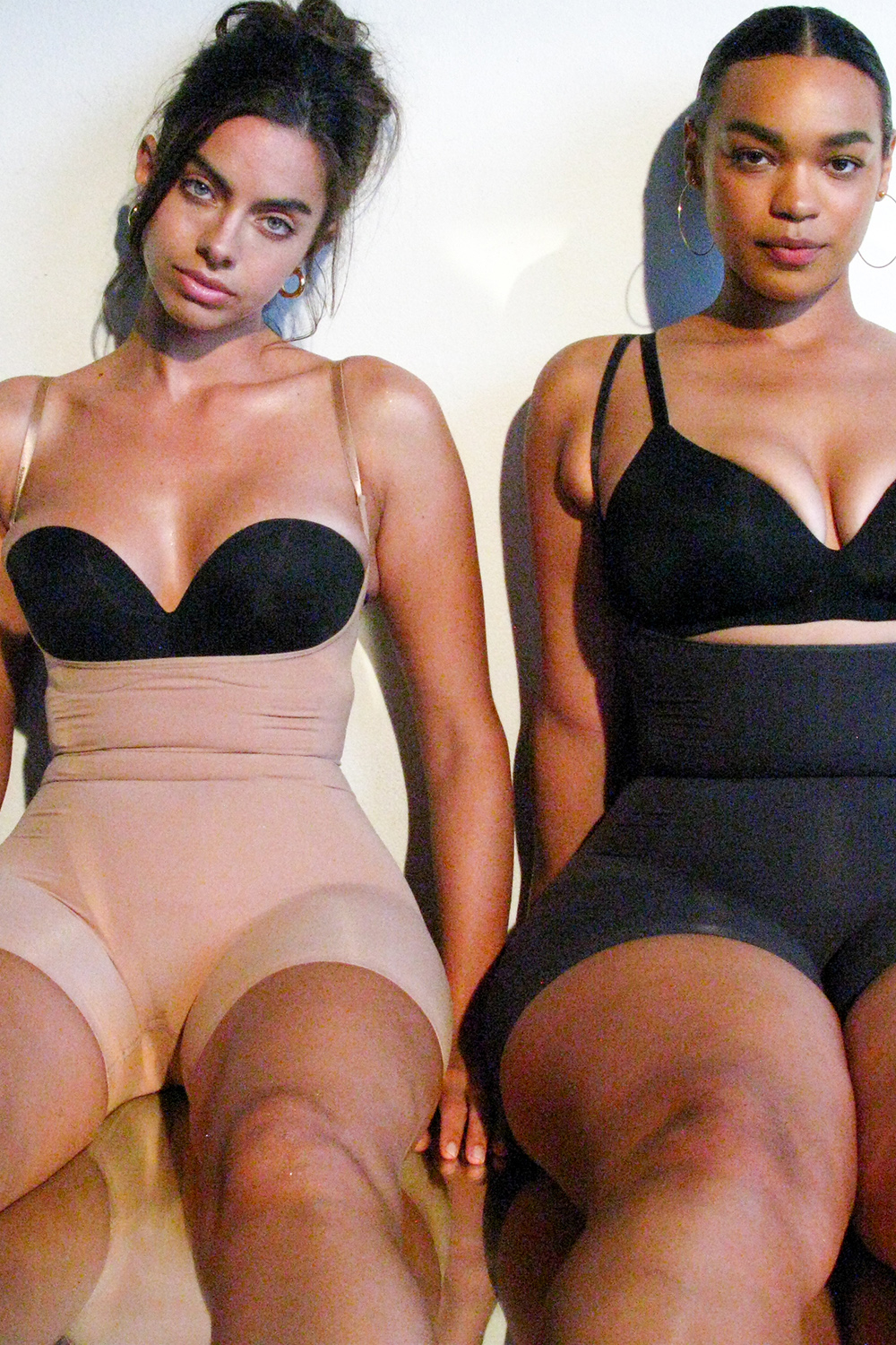 Mid Thigh Sculpting Bodysuit Cafe Au Lait - luluinthesky