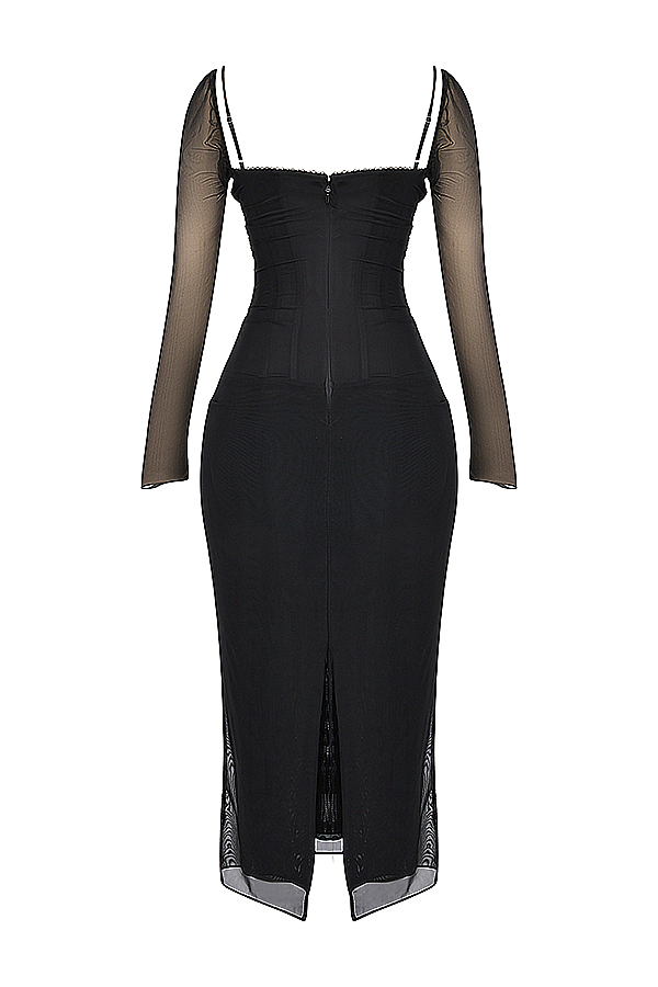 Katarina Black Maxi Dress - luluinthesky