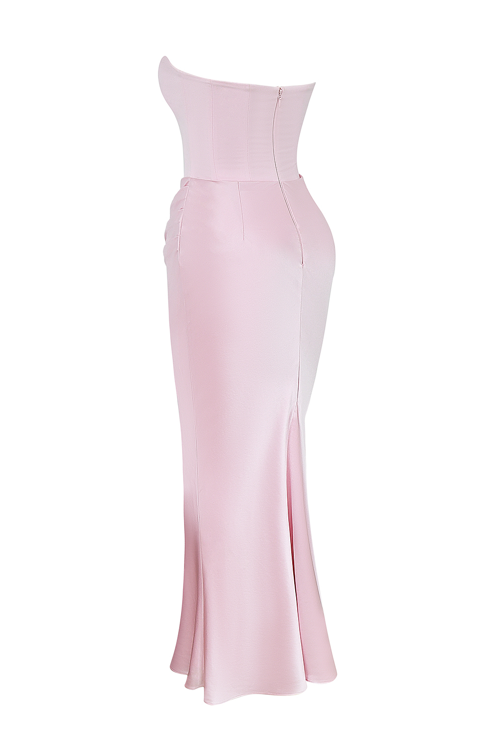 Persephone Rose Shadow Strapless Corset Maxi Dress - luluinthesky