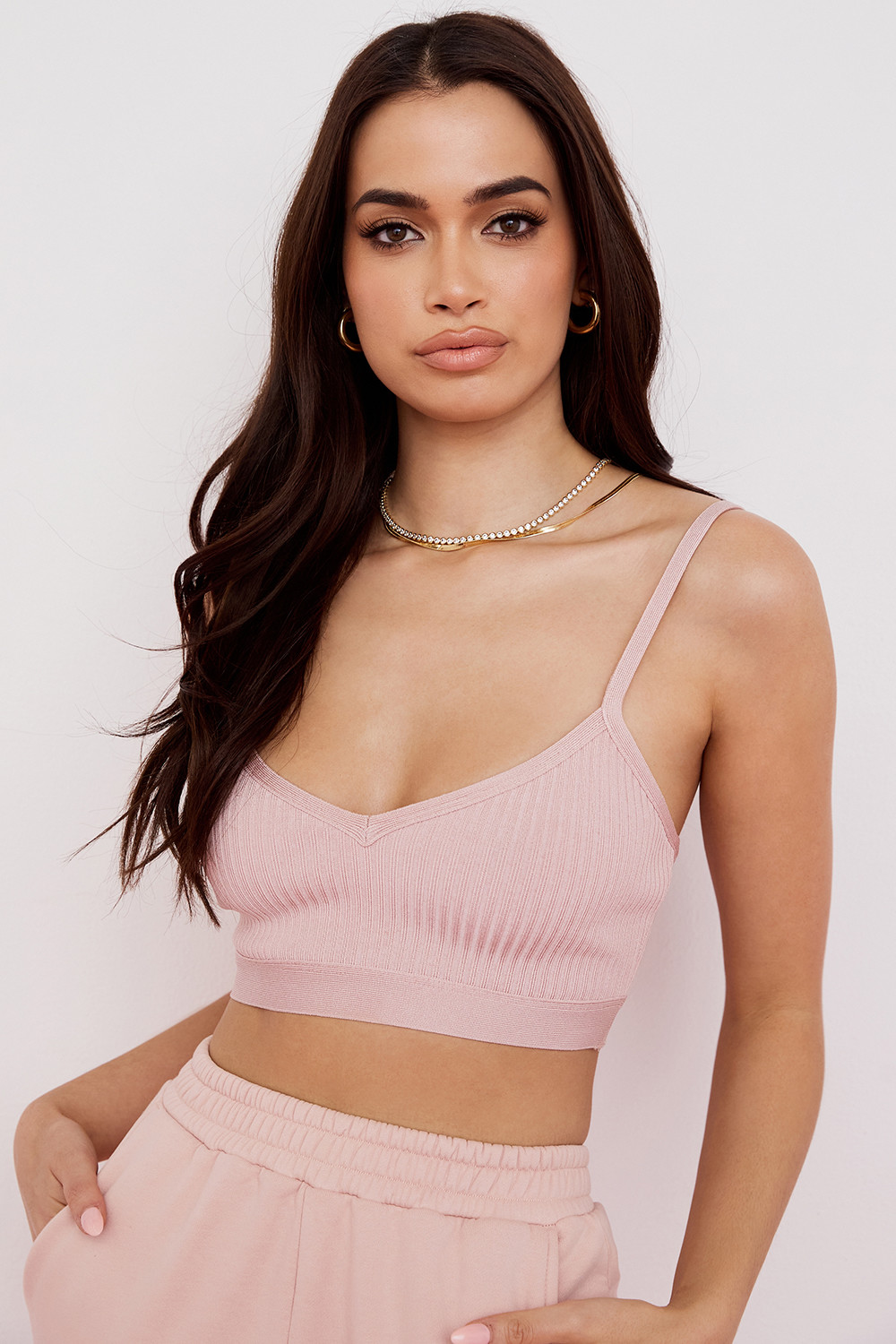 Evie Blush Bandage Bralette - luluinthesky