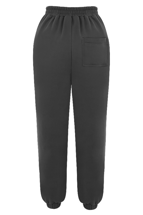 Sky Charcoal Fleece Back Jogging Trousers - luluinthesky