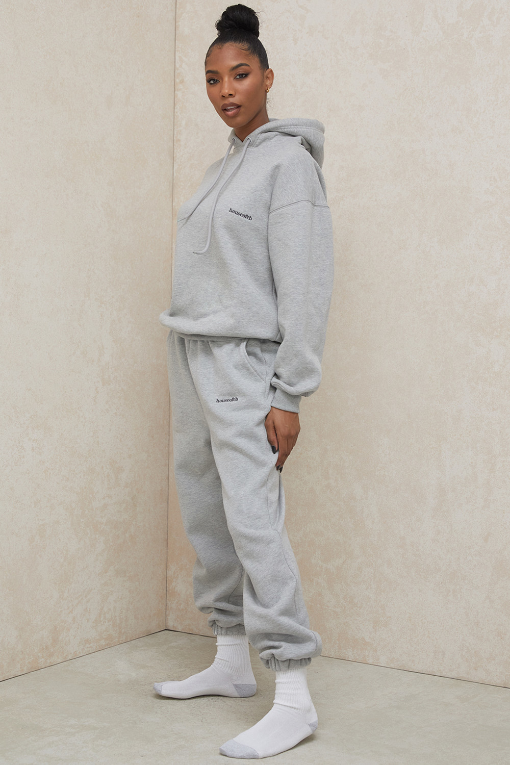 Sky Grey Fleece Back Jogging Trousers - luluinthesky