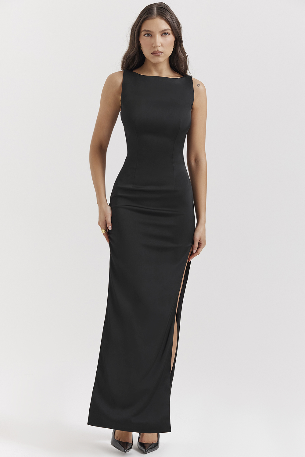 Filomena Black Maxi Dress - luluinthesky